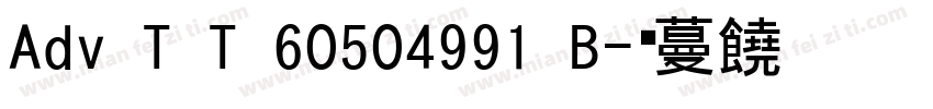 Adv T T 60504991 B字体转换